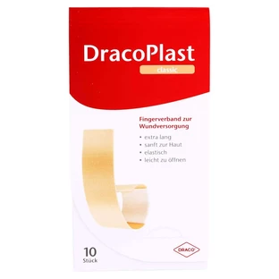 Dracoplast finger strips 2x12 cm elastic 10 pcs