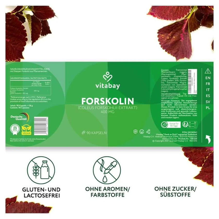 Vitabay Forskolin 400 mg 90 St