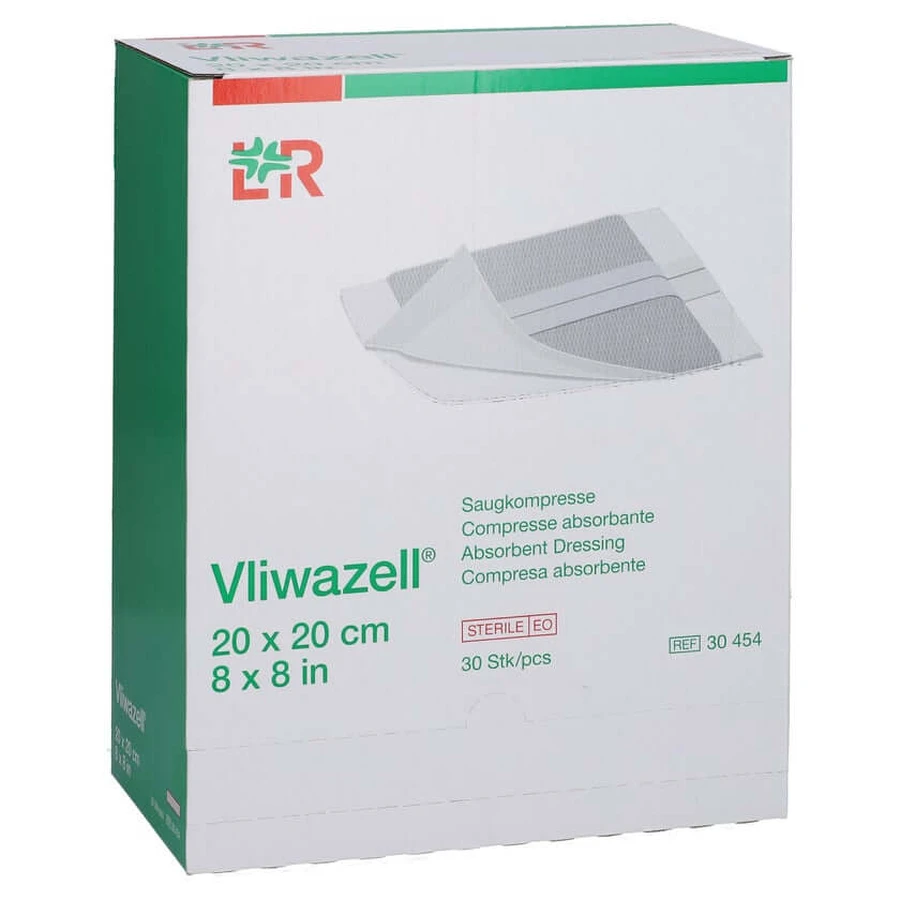 Vliwazell Saugkompressen Steril 20x20 cm 30 St