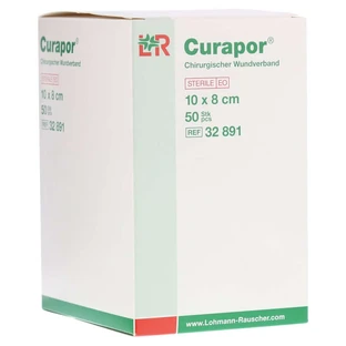 Curapor opatrunek na ranę 10 x 8 cm sterylny 50 szt.