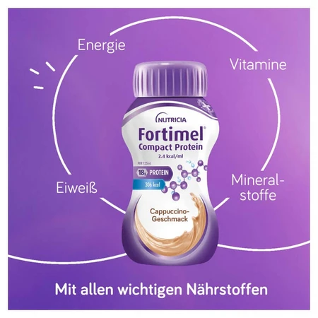 Fortimel Compact Protein 2.4 Kcal Cappuccino 4X125 ml