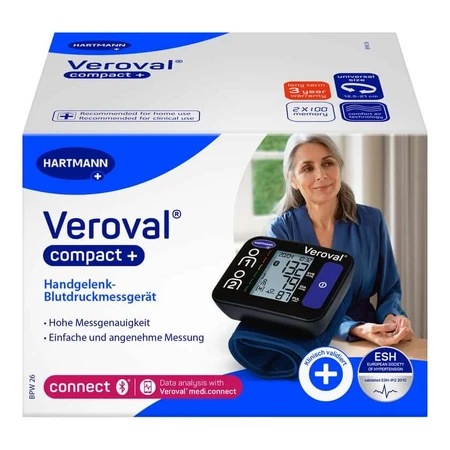 Veroval compact + wrist blood pressure monitor black 1 pc