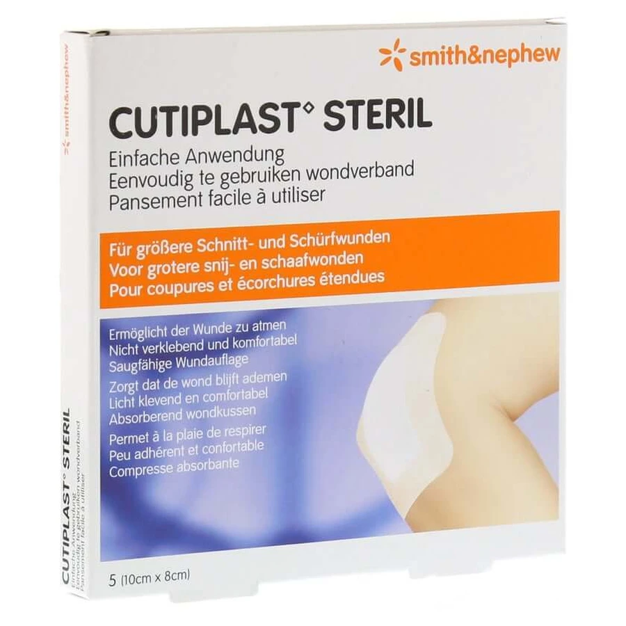 Cutiplast Sterile Wound Dressing 8x10 cm 5 pcs.