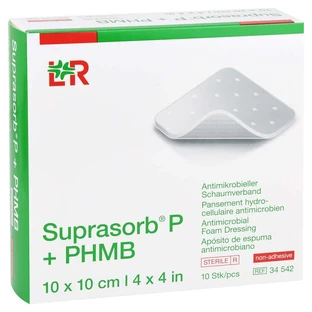 Suprasorb P+phmb apósito de espuma 10x10 cm 10 uds.