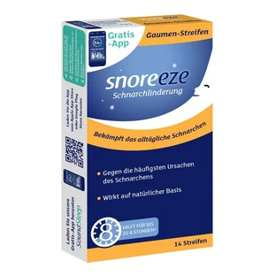 Snoreeze snurkverlichtende palatale strip 14 stuks