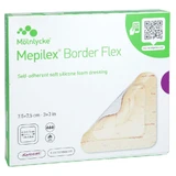 Mepilex Border Flex adhesive foam dressing 7.5x7.5 cm 5 pcs.