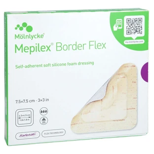 Mepilex Border Flex zelfklevend schuimverband 7,5x7,5 cm 5 st.