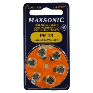 Batteries for hearing aids Maxsonic PR13 6 pcs.