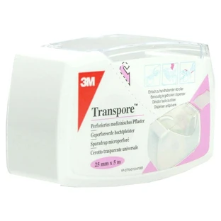 Transpore 2.5 cmx5 m plâtre en rouleau 1 pc