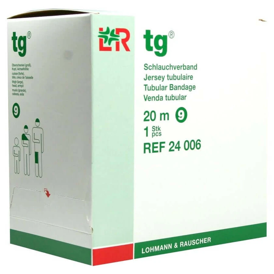 TG tubular bandage size 9 20 m white 1 pc