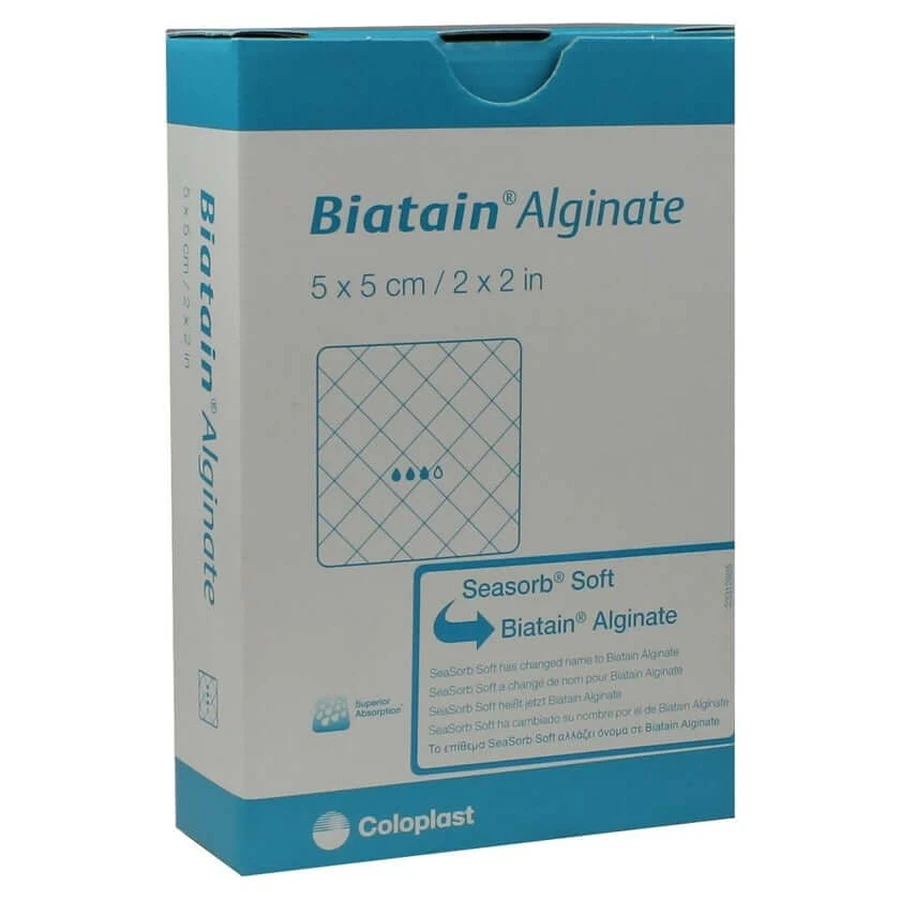 Biatain Alginate Compresses 5x5 cm 10 pcs.