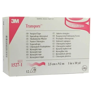 Transpore 2.5 Cmx9.1 m plaster 12 pcs.