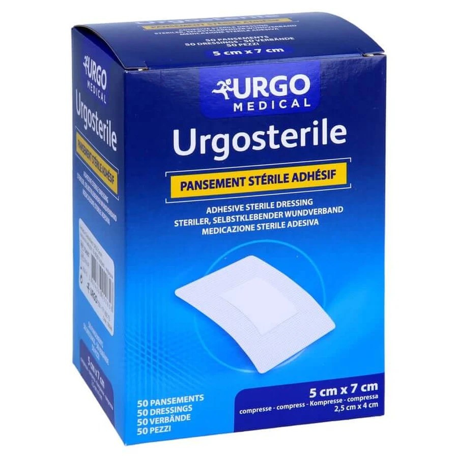 Apósito urgosteril 50x70 mm estéril 50 uds.