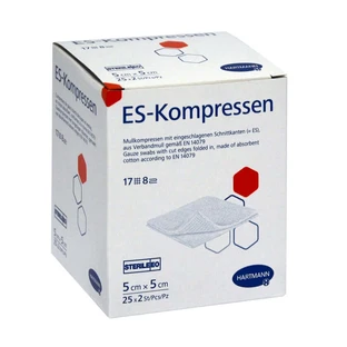 Es-compresses sterile 5x5 cm 8 fold 25X2 pcs.