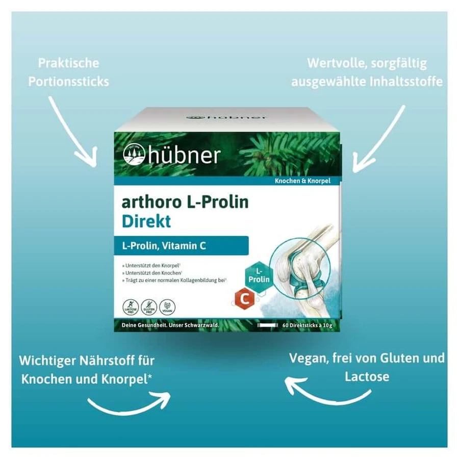 HÜbner Arthoro L-proline direct poeder 60X10 g