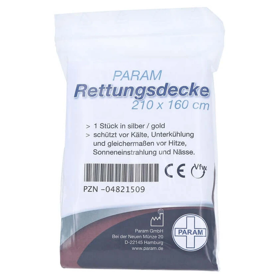 Rescue blanket gold/silver 1 pc