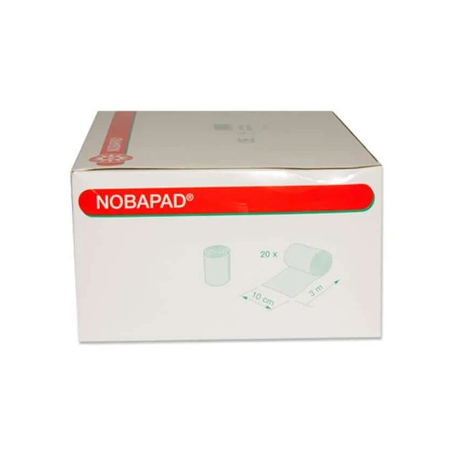 Noba Nobapad Polsterbinden aus synthetischer Watte, 3 mx 10 cm, 20 Rollen 20 St