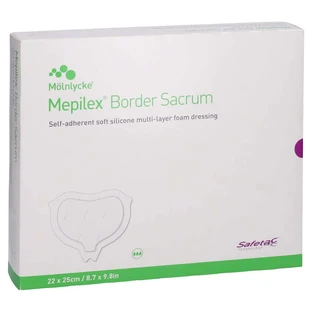 Mepilex Vendaje espuma borde sacro 22x25 c 10 unid.