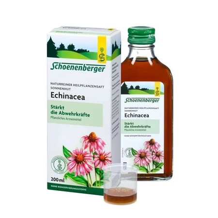 Schoenenberger Echinacea puro zumo natural de plantas medicinales 200 ml