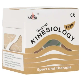 Nasara kinesiologie tape 5 cmx5 m beige 1 stuk