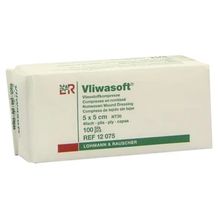 Compresses non tissées Vliwasoft non stériles 5x5 c 100 pcs.