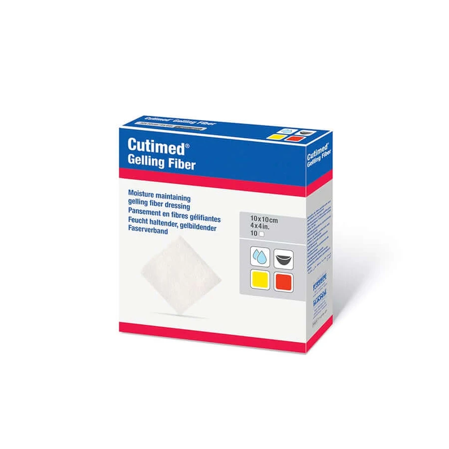 Cutimed Fibra Gelificante Com.10x10 cm Hydro 10 uds.
