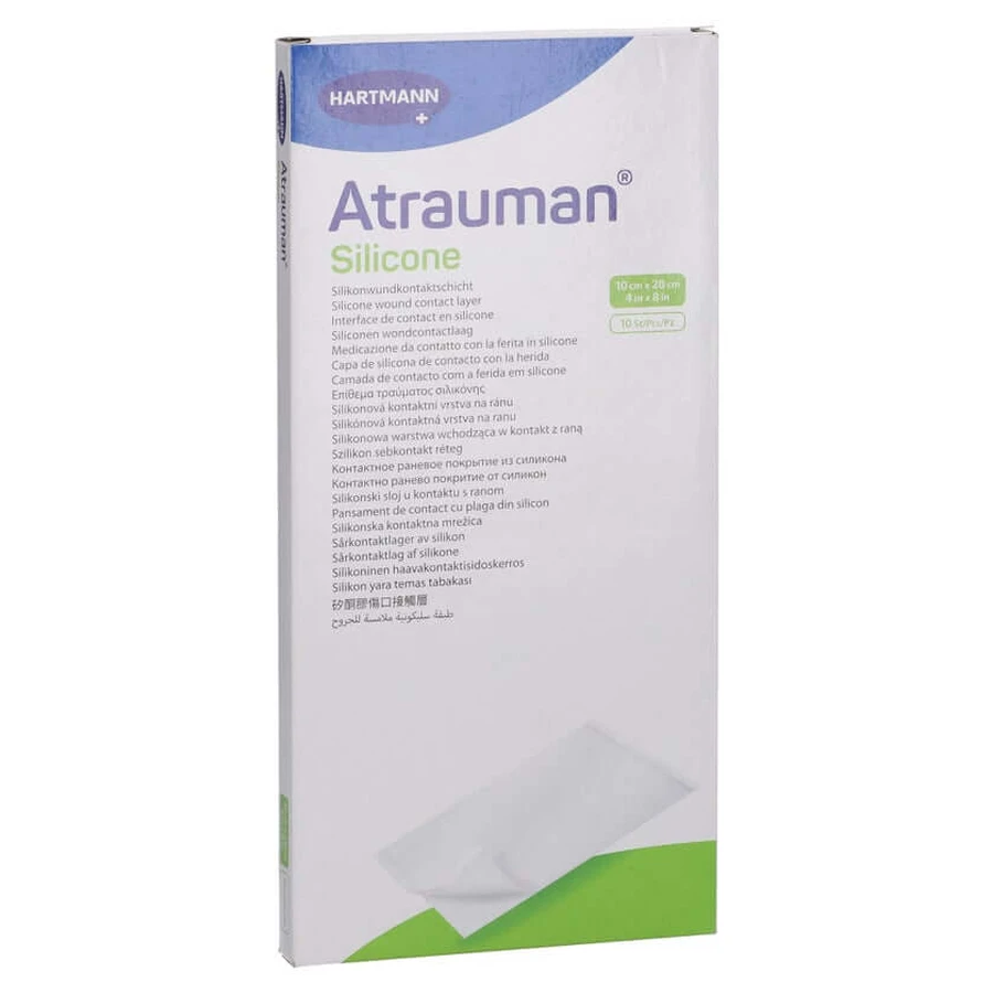 Atrauman Silicone Steril 10x20 cm Kompre 10 St