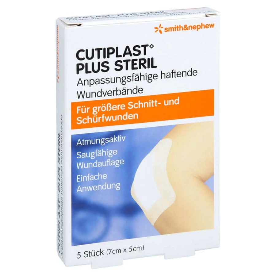 Cutiplast Plus Benda sterile 5x7 cm 5 pz.