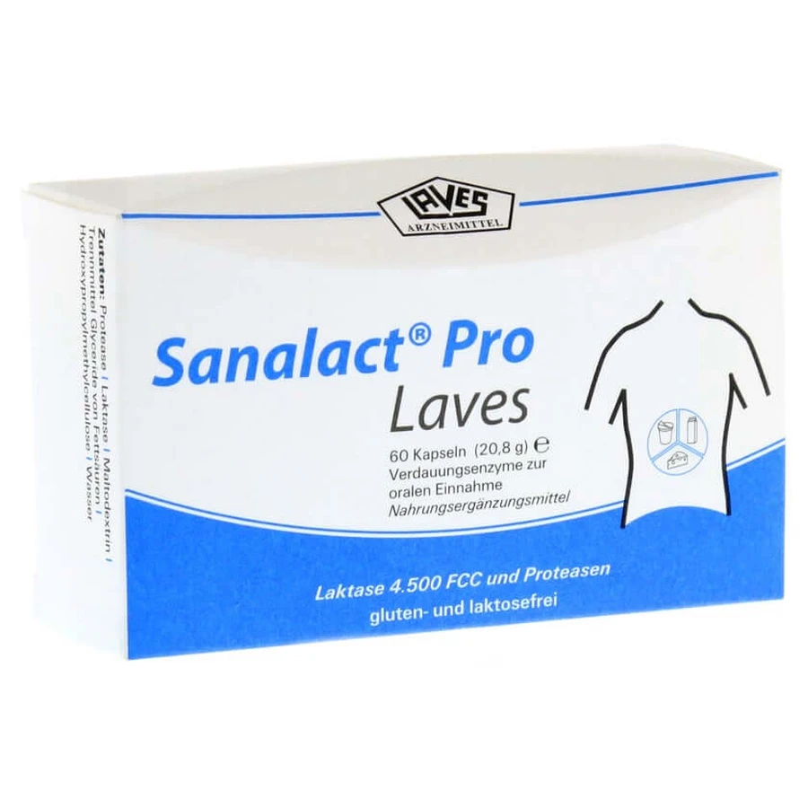 Sanalact Pro Laves Capsules 60 Capsules