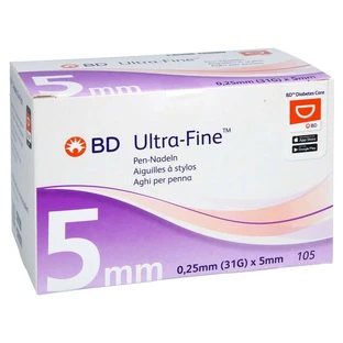 Bd Ultra-fine pen needles 5 Mm 31 G 0.25 Mm 105 pcs