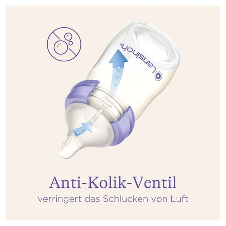 Lansinoh Babyflaschen&naturalwave Sauger S 2x160ml 2 St