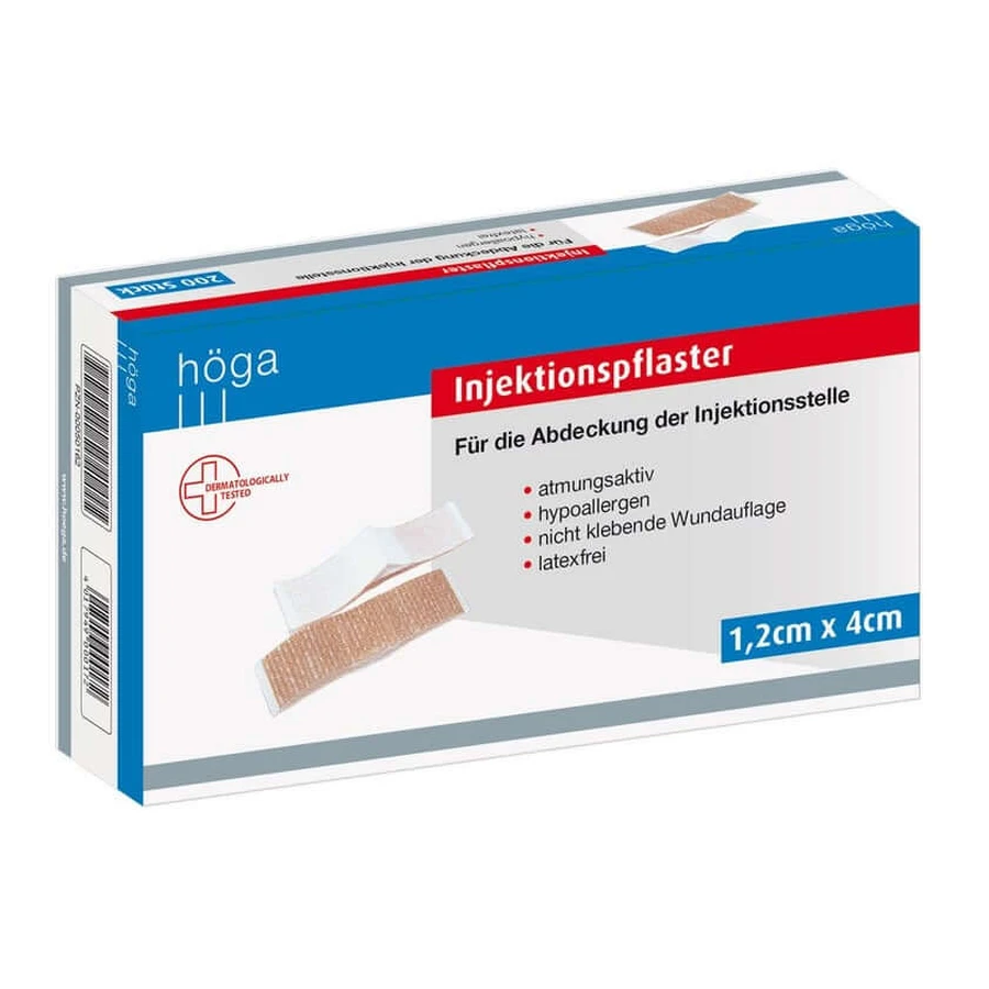 Hypoallergenic injection plaster 1.2x4 cm 200 pcs.