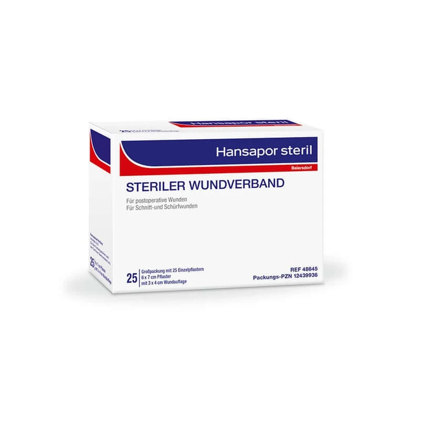 Hansapor Sterile Wound Dressing 6 x 7 cm 25 pcs.