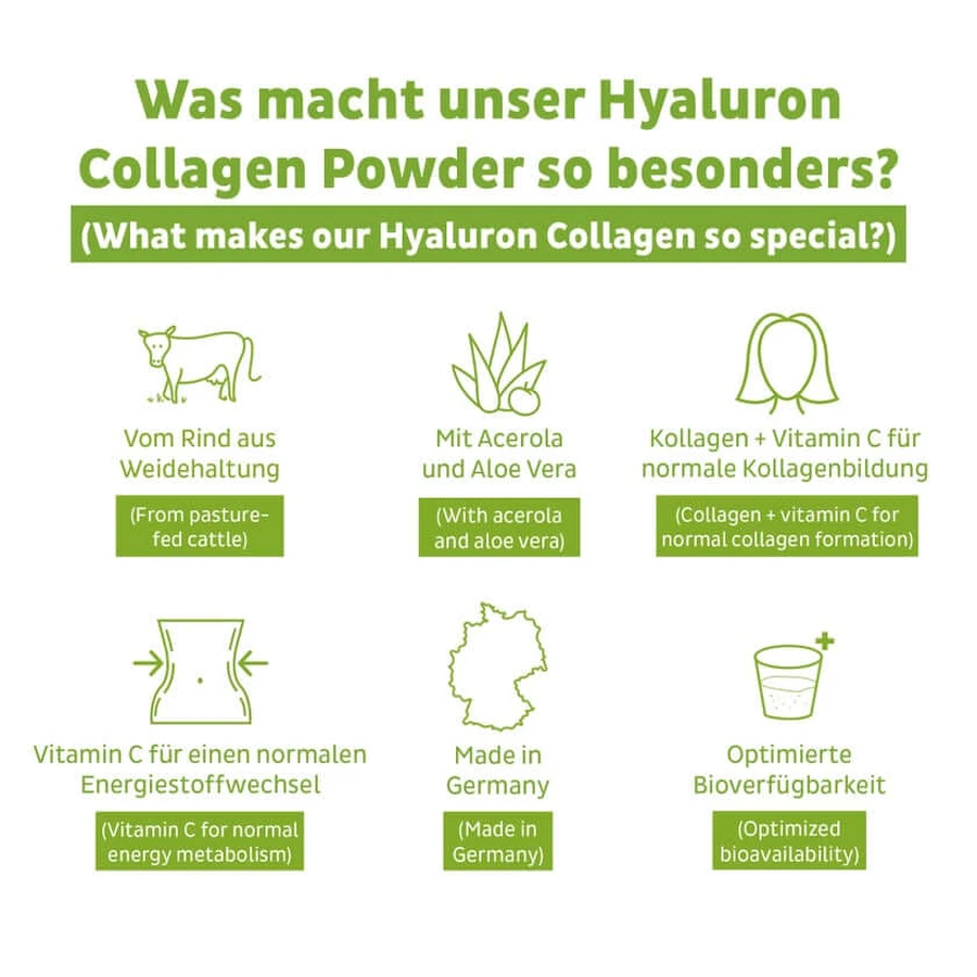 Fairnatural Collageen Hyaluron+vitamine C poeder 450 g
