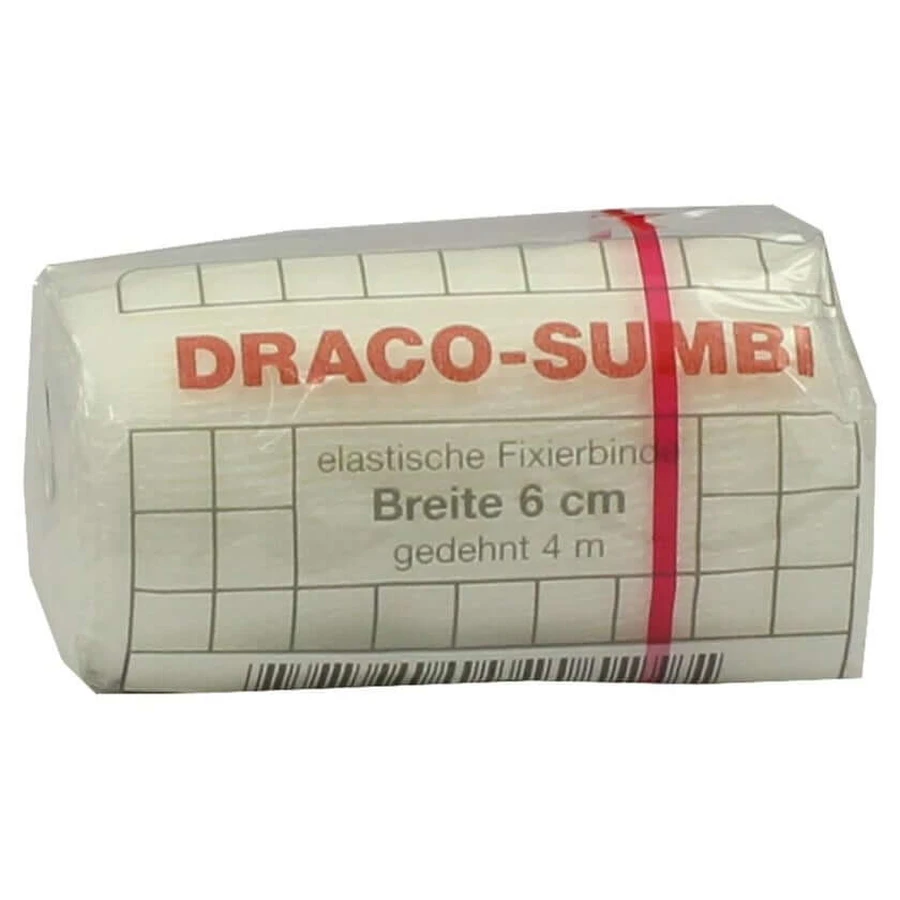 Dracosumbi vendaje de fijación 6cmx4 m blanco 1 ud.