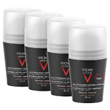 Vichy Homme Deo Roll-on Antitranspirante 4X50 ml