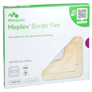Mepilex Border Flex apósito de espuma adhesiva 12,5 5 uds.