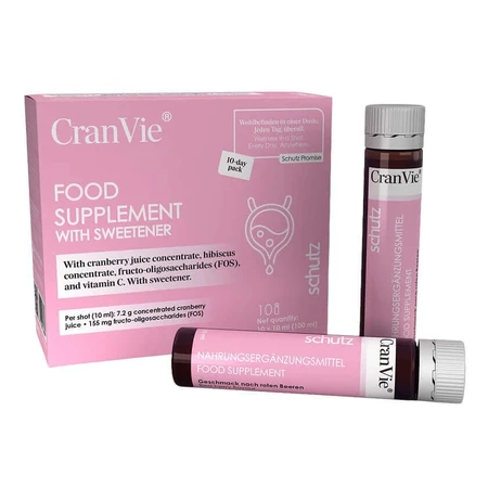 CranVie Cranberry & Hibiscus Trinkshots 10X10 ml, BHW Bayerische Heilmittel