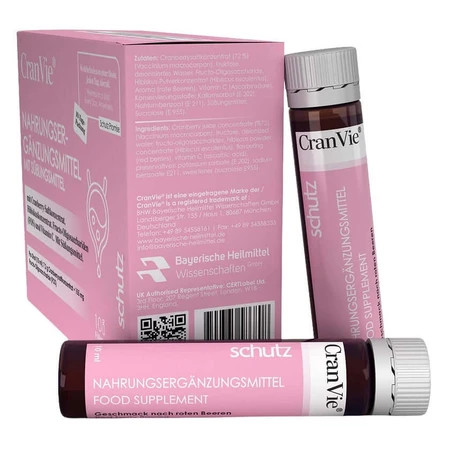 CranVie Cranberry & Hibiscus Trinkshots 10X10 ml, BHW Bayerische Heilmittel