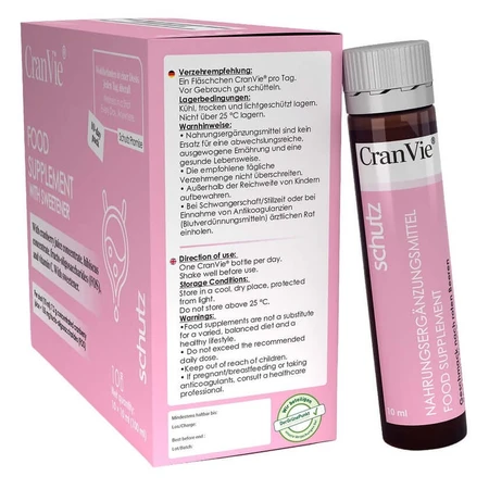 CranVie Cranberry & Hibiscus Trinkshots 10X10 ml, BHW Bayerische Heilmittel