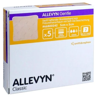 Allevyn Gentle 5x5 cm apósito de espuma 5 uds.