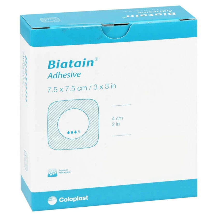 Biatain foam dressing 7.5x7.5 cm itself 10 pcs.