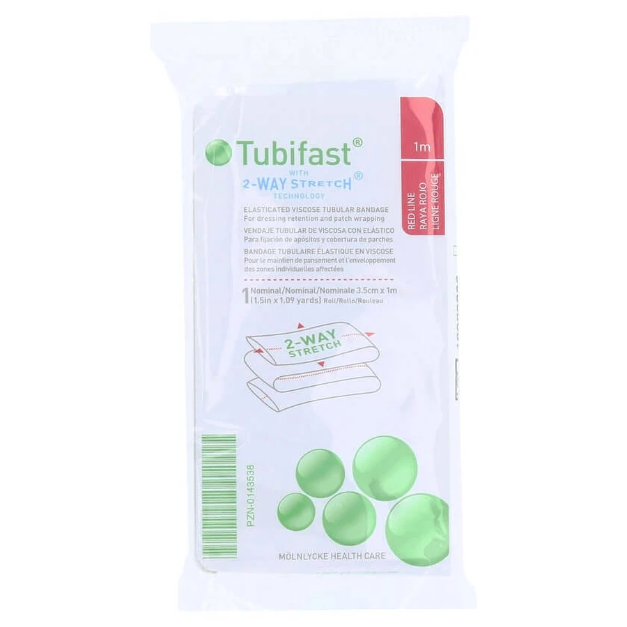 Tubifast 2-way Stretch 3,5 cmx1 m rood 1 st