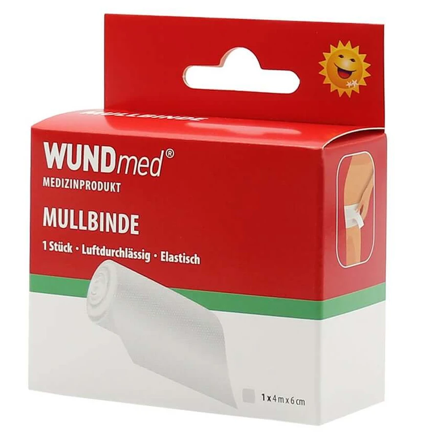 Venda de gasa 6 cmx4 m 1 ud.