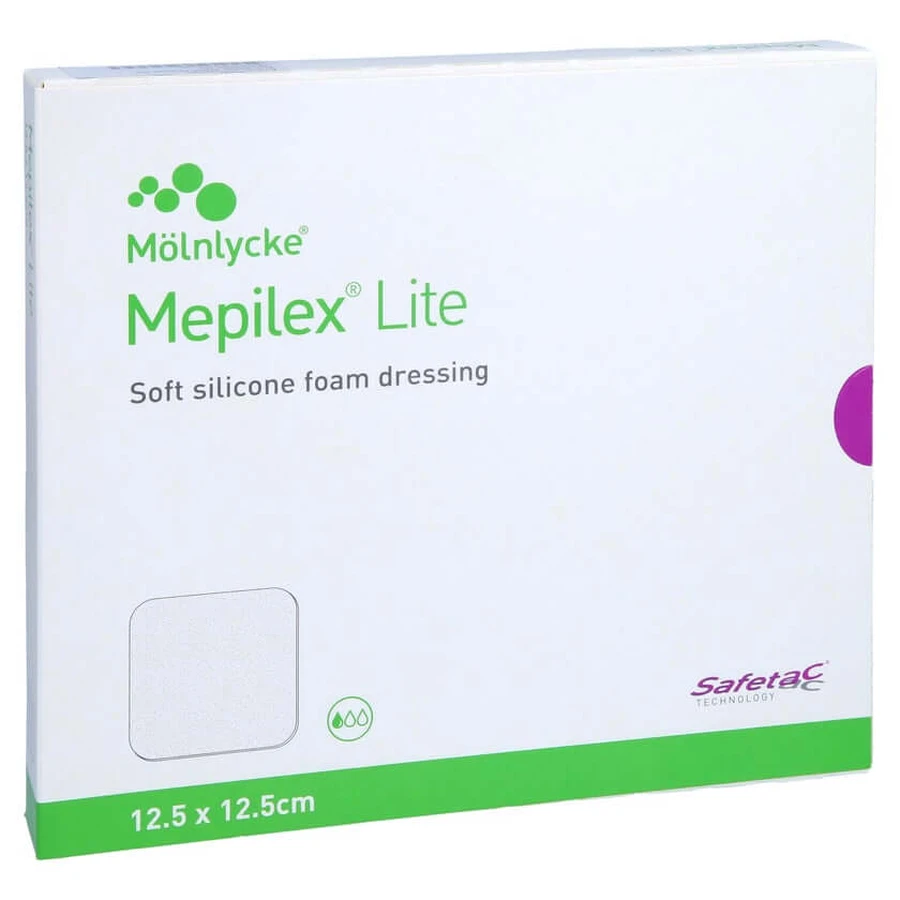Mepilex Lite schuimverband 12,5x12,5 cm 5 st.