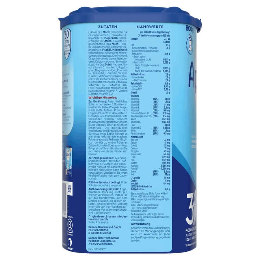 Aptamil Pronutra 3, opvolgmelk vanaf 10 maanden 800 g