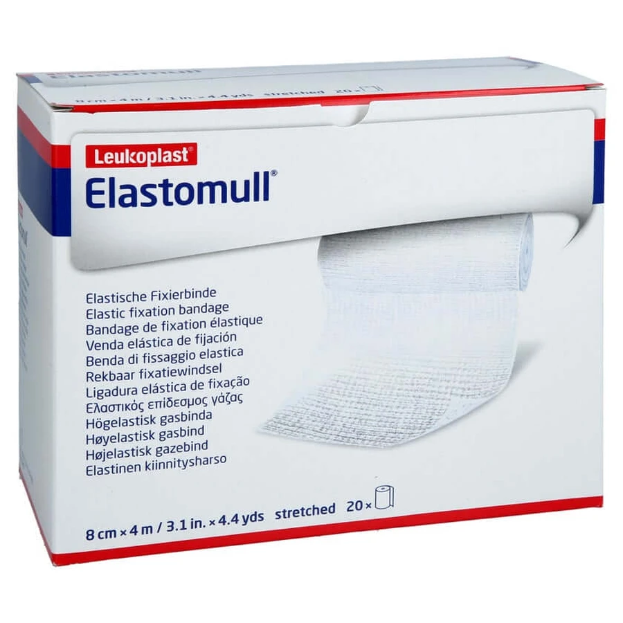 Elastomull 8 cmx4 m elastische fixatieband 2101 20 st.