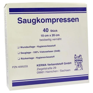 Absorbent pads non-sterile 10x20 cm 40 pcs.