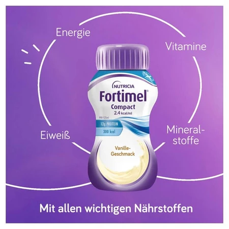 Fortimel Compact 2.4 Vanillegeschmack 8X4X125 ml