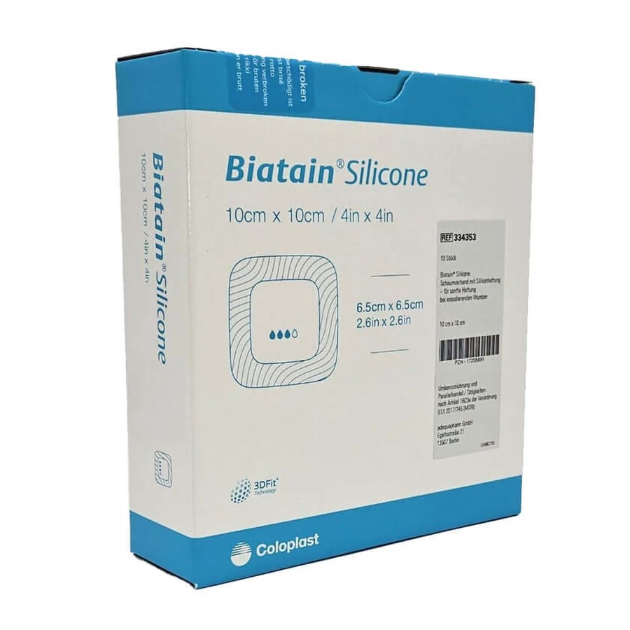 Biatain Silicone foam dressing 10x10 cm 10 pcs.